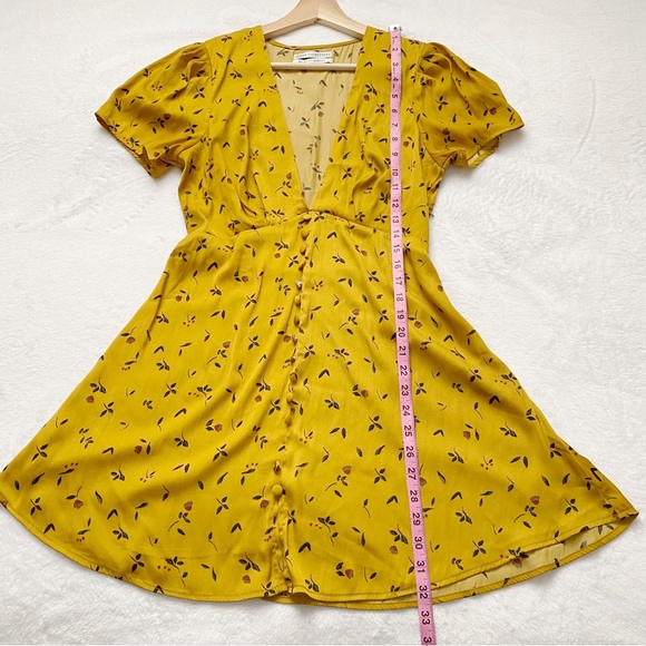 UO Satin Floral Print Mini Dress - Picture 5 of 14